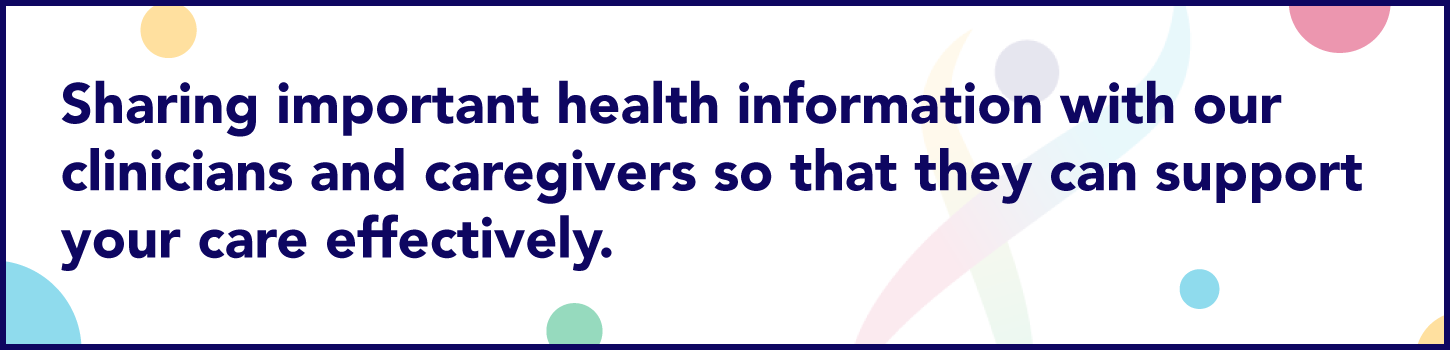 Norfolk and Waveney Shared Care Record heading banner. Text overlays the image: "Sharing important health information with our clinicians and caregivers so that they can support your care effectively."
